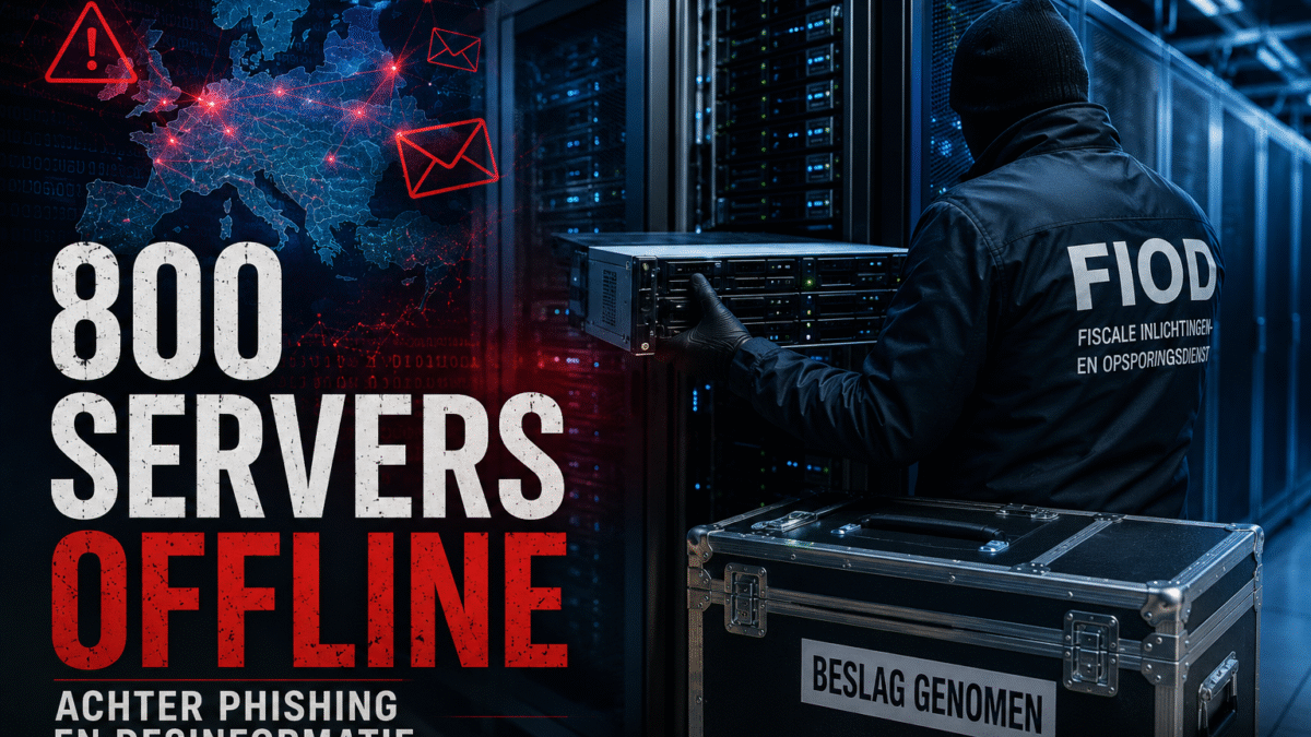 FIOD haalt 800 servers offline achter phishing en desinformatie