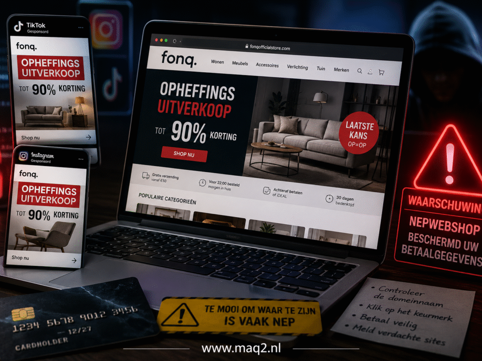 Nepwebshops Fonq stelen via TikTok-ads betaalgegevens
