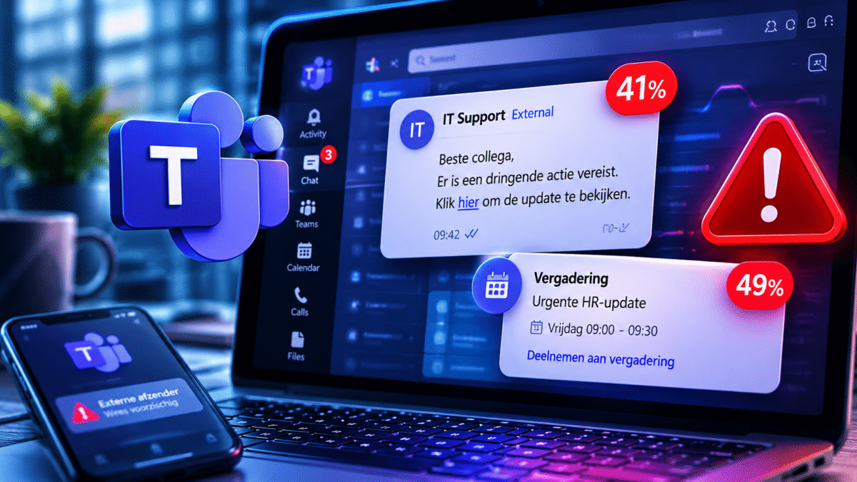Phishing verlaat inbox: Teams-aanvallen stijgen 41 procent