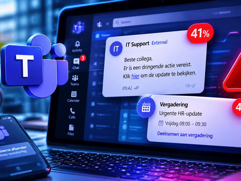 Phishing verlaat inbox: Teams-aanvallen stijgen 41 procent