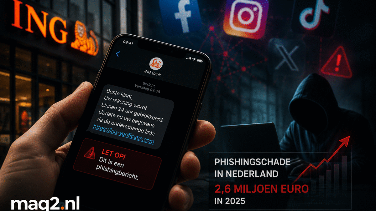 Phishingschade in Nederland verdrievoudigd naar 2,6 miljoen euro