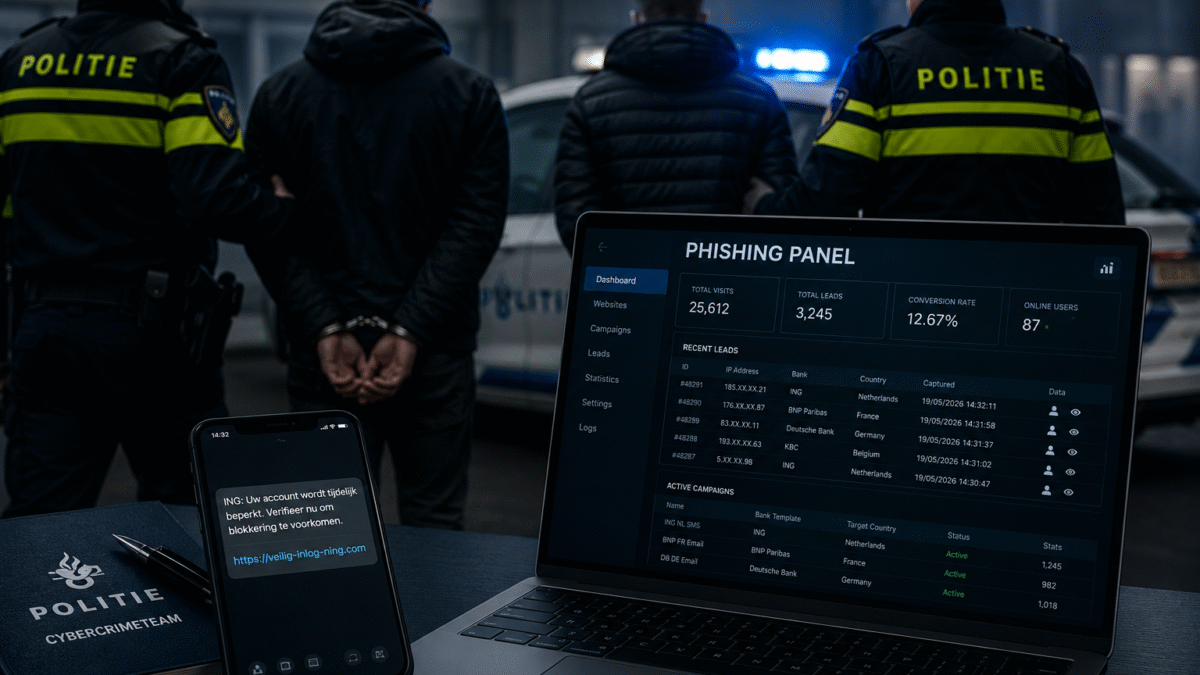 Politie houdt twee Bergschenhoekers aan voor phishing-as-a-service